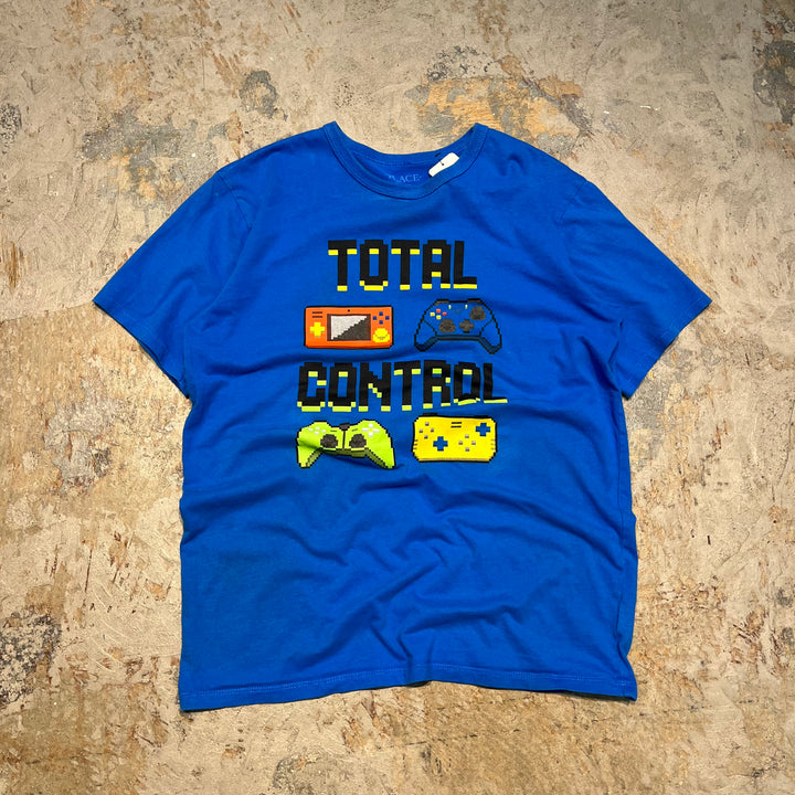 Used clothing PLACE/"TOTAL CONTROL/ Game print T-shirt/Size 2XL