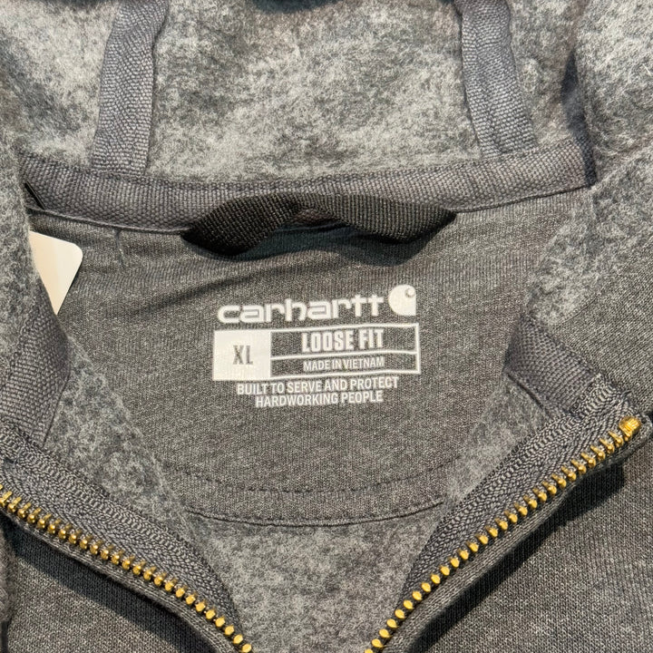 古着 carhartt/カーハート/ ルーズフィットジップアップパーカー/企業ロゴ/ サイズXL
