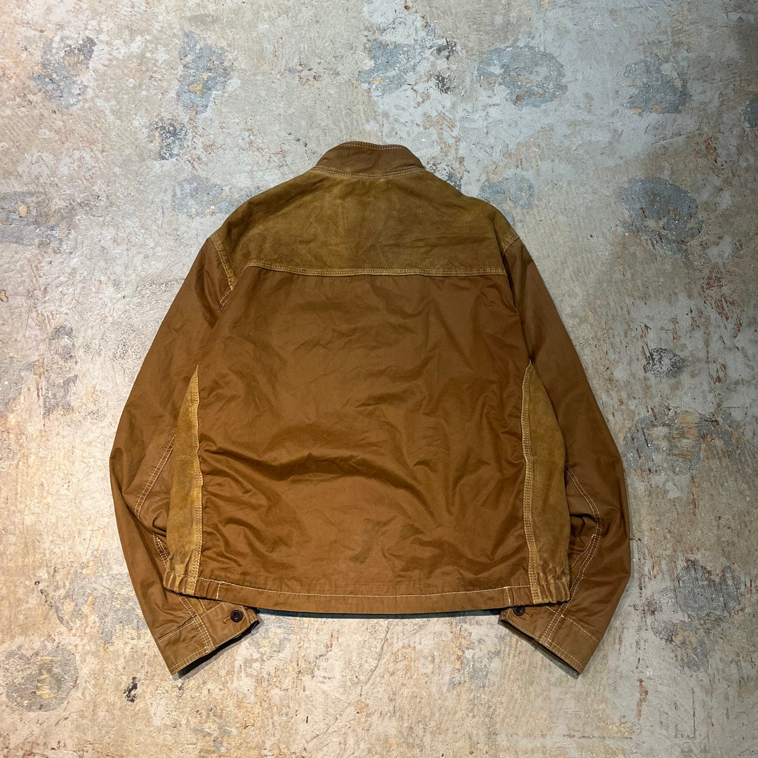 빈티지 Timberland/Timberland/Genuine Leather Zip-Up Leather Jacket/Size XL
