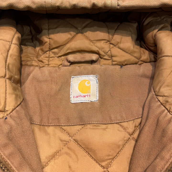古着 carhartt/ カーハート/ アクティブジャケット/ 裏地キルティング/ 企業ロゴ/サイズXL相当