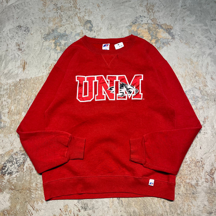 #4126 古着 Russell Athletic/ラッセルアスレチック/Crew Neck College Sweat/クルーネックカレッジスウェット/UNM/サイズM