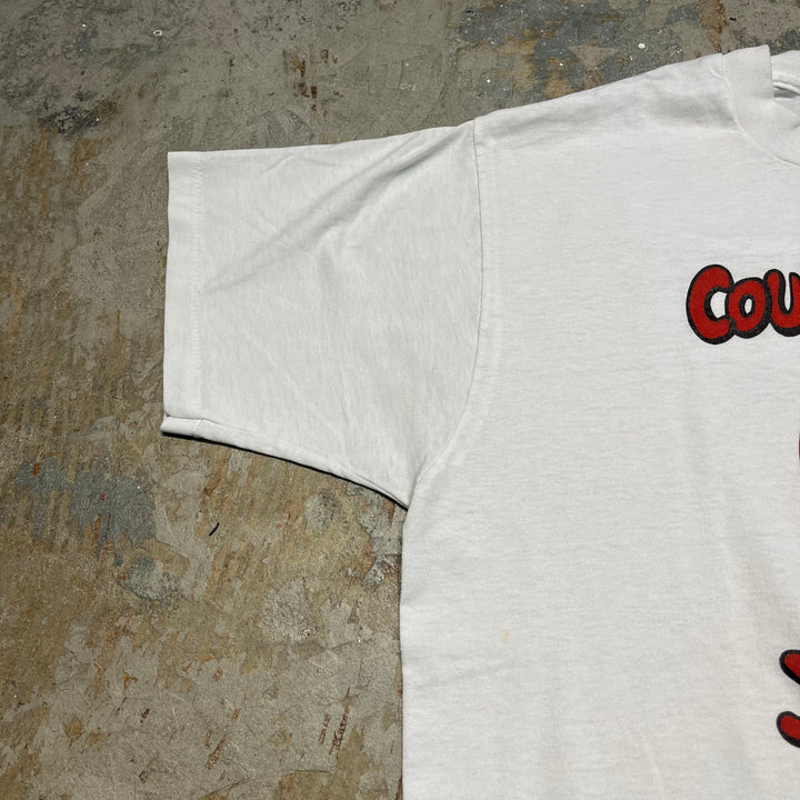 #4294 Unknow/short sleeve t-shirt Tee/シングルステッチ/COUVRE MOI... J'RENTRE!/半袖Tシャツ/90's/サイズXL