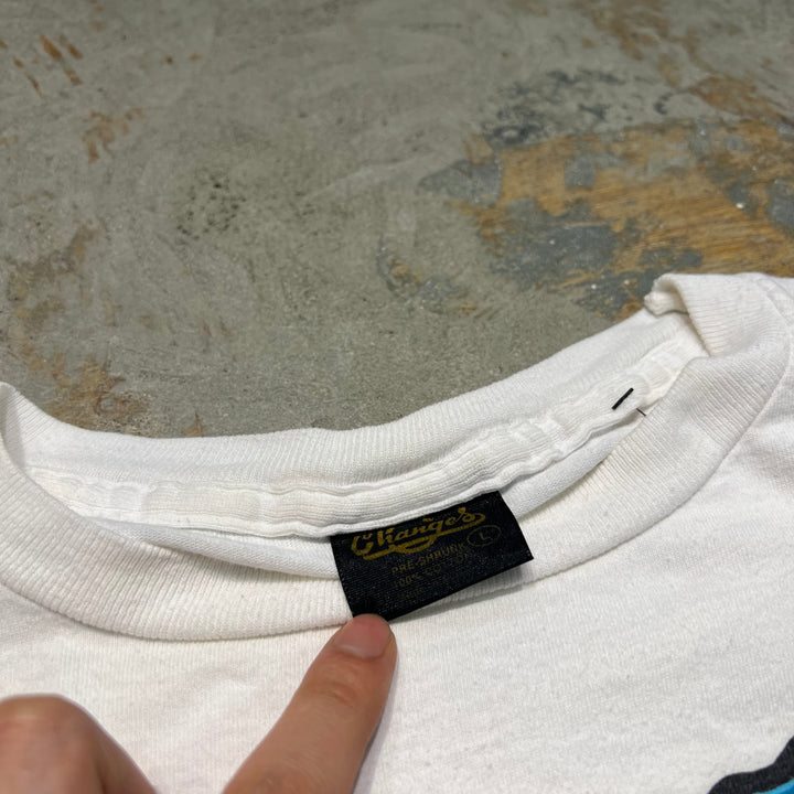 古着 USA製 90's "JOE MAILMAN"/スヌーピー/ヴィンテージ シングルステッチプリントTシャツ/サイズL