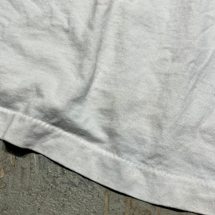 빈티지 시베리아 허스키/동물/빈티지 싱글 스티치 인쇄 티셔츠/크기 l