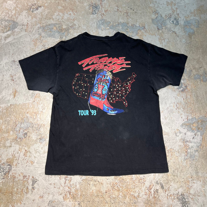 古着 USA製 90's ヘインズ / トラヴィス・トリット / 1993年ツアー / ヴィンテージ シングルステッチ プリントTシャツ/サイズXL
