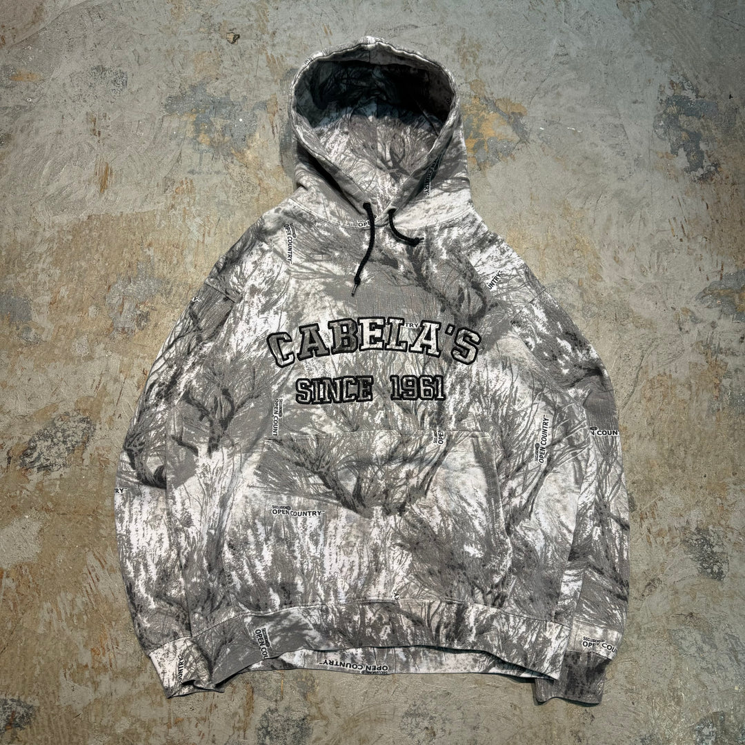 Used clothing CABELA'S/Cabella/Real Tree Pattern/Pullover Hoodie/Size L