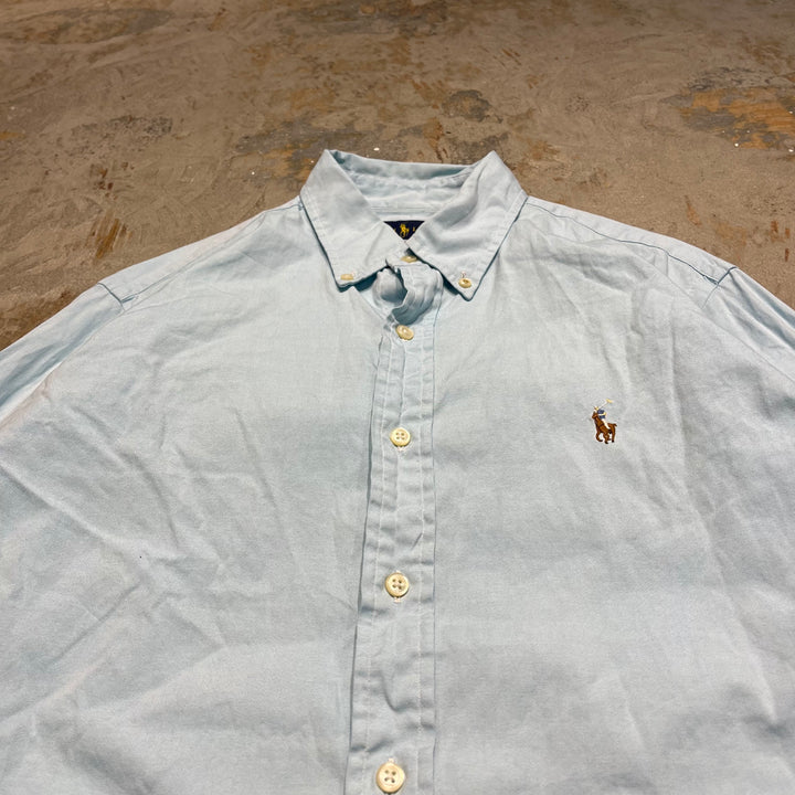 #4385 Used clothing Ralph Lauren/Long Sleeve Button Down Shirt/CUSTOM FIT/Custom Fit/Size 16 32/33