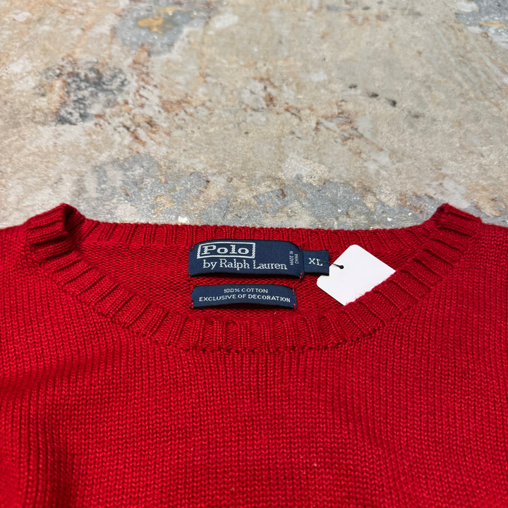 旧衣POLO by Ralph Lauren/ POLO拉尔夫劳伦/圆领针织毛衣/尺码XL