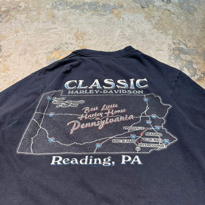 古着 USA製 Harley-Davidson/ハーレーダビッドソン/ プリントTシャツ/ サイズM