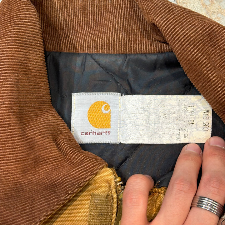 Used clothing 90's~ carhartt/ Carhartt/ Traditional coat/ Duck fabric/ Quilted lining/ Equivalent to size XL