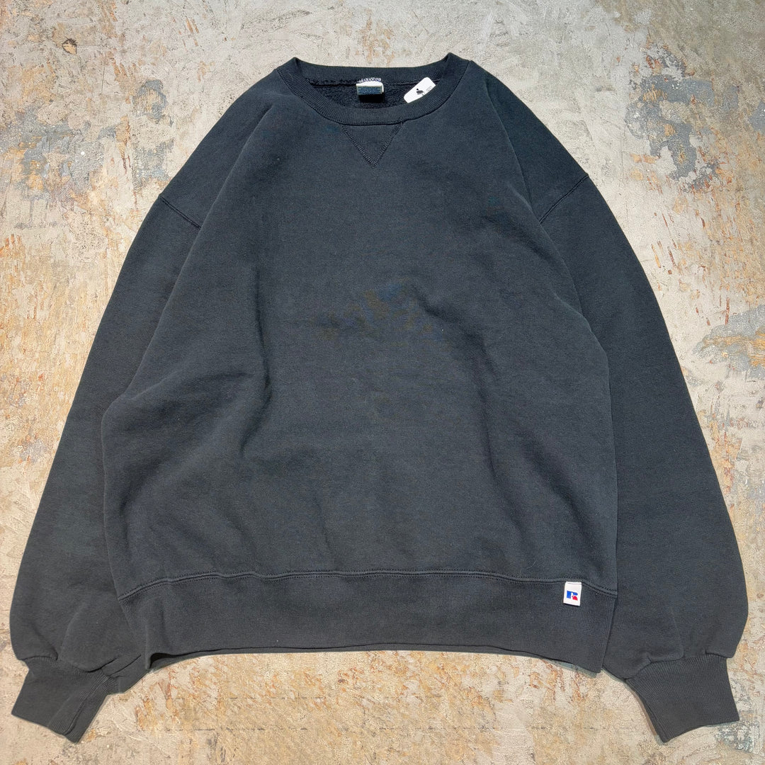 미국 80 년대에서 만든 중고 의류 ~ Russellathletic/ Russell Athletic/ Blank Crew Neck Wekeshirt/ Plain/ Size L