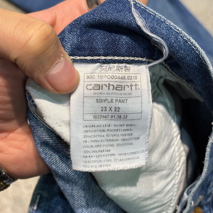 Used clothing Carhartt/ Denim painter pants/ Actual size 34 x 29