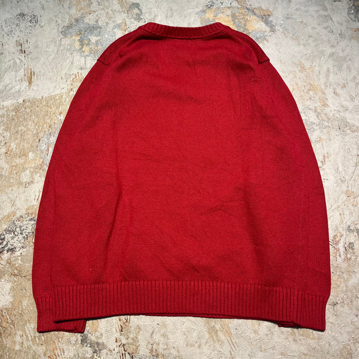 #3689古着/L.L.Bean/エルエルビーン/コットンニット/Cottonknit/Vネック/サイズXXL