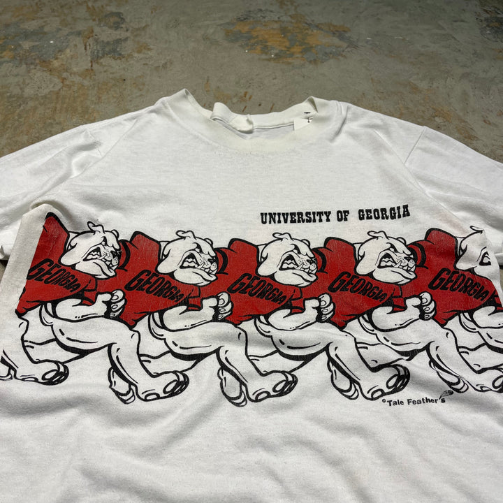 古着 ジョージア・ブルドックス・フットボール/アメフト/ジョージア大学/プリントTシャツ / サイズM-L相当