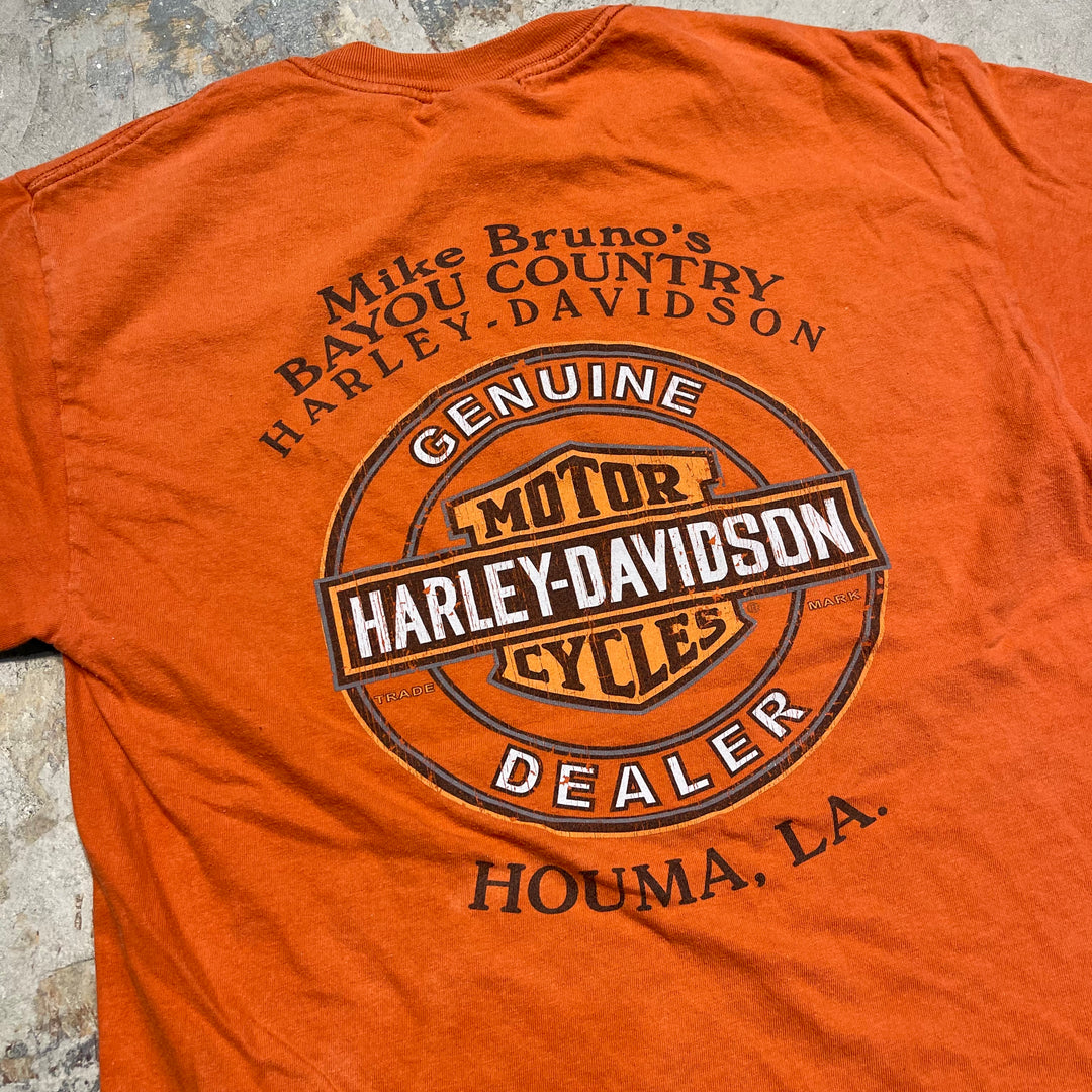 Used clothing Made in USA Harley-Davidson / Homa Store, Louisiana / Mike bruno's bayou country / Printed T-shirt / Size M