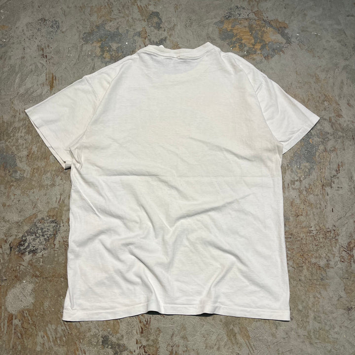#4531 古着 unknow/short sleeve print t-shirt Tee/半袖プリントTシャツ/シングルステッチ/アップルプリント/サイズ2XL相当