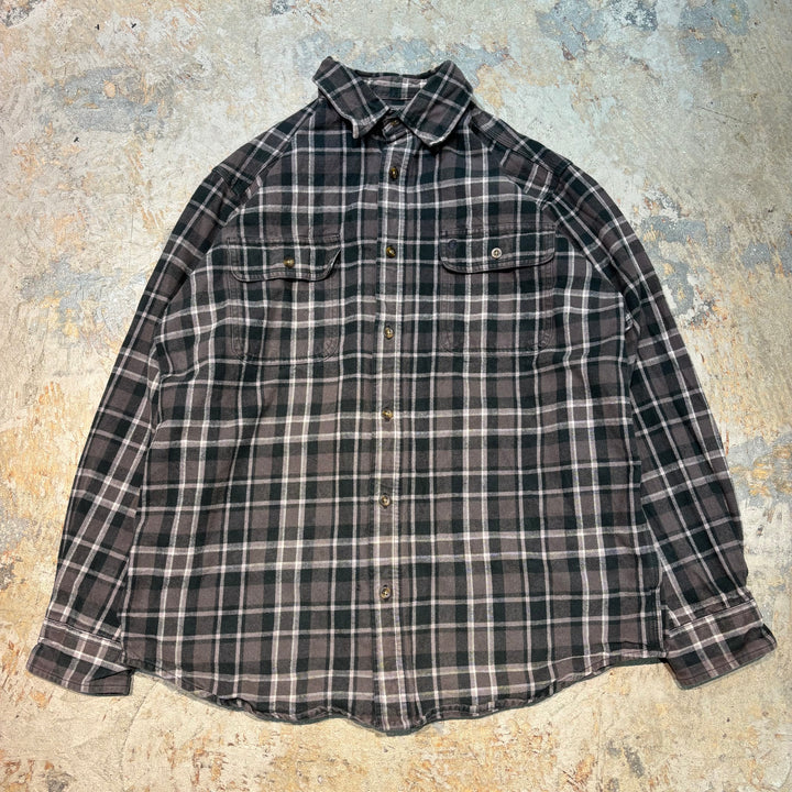 Used clothing carhartt/Carhartt/Button-down long sleeve shirt/Checked pattern/Size L