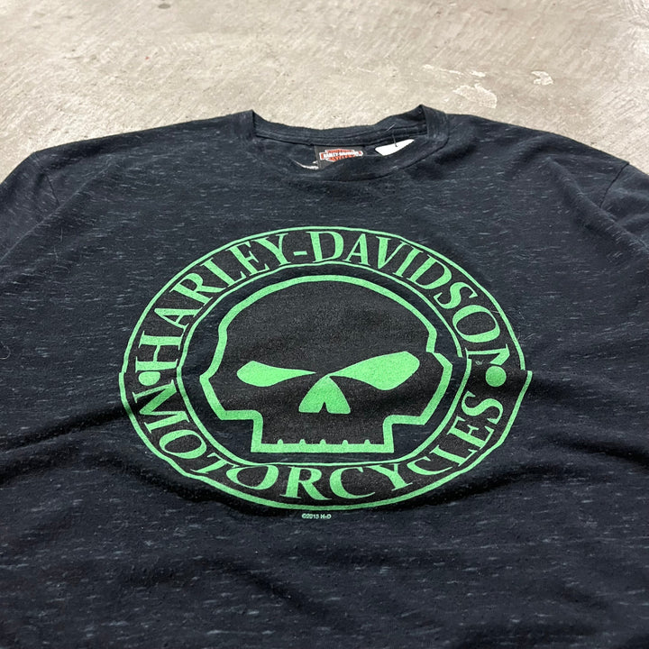 #4722 Used clothing HARLEY-DAVIDSON/Harley-Davidson/Short-sleeved printed T-shirt/Size L