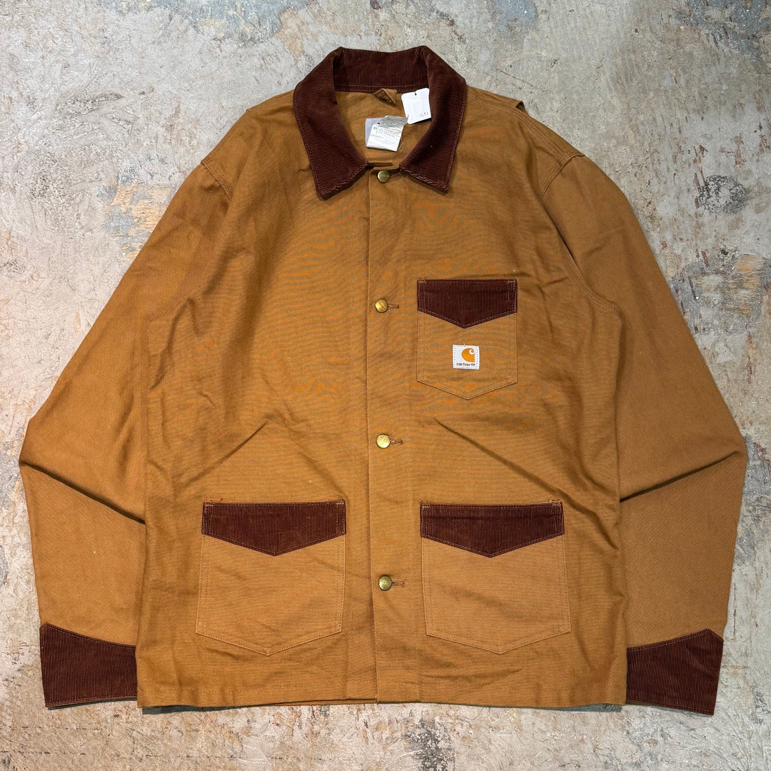 Used clothing Carhartt/ Carhartt/ Brush coat/ Duck fabric/ Corduroy collar/ Size L