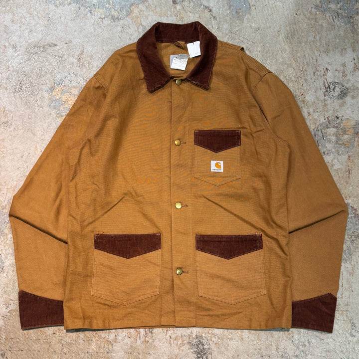 Used clothing Carhartt/ Carhartt/ Brush coat/ Duck fabric/ Corduroy collar/ Size L