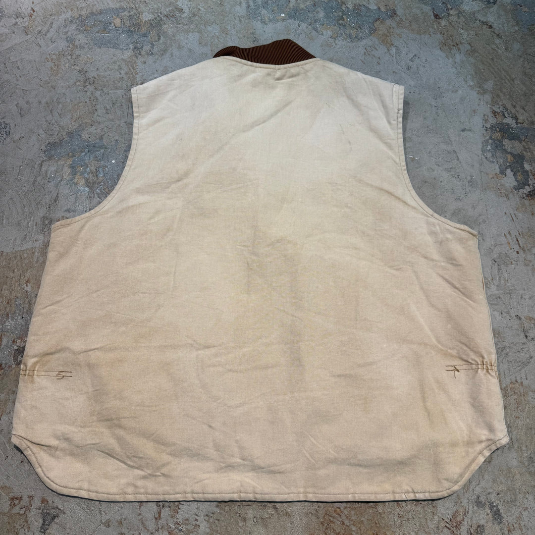 古着 Carhartt/ カーハート/ サンドストーンベスト/ ダック地/ 裏地キルティング/ サイズ2XL