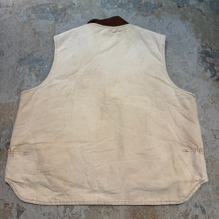 古着 Carhartt/ カーハート/ サンドストーンベスト/ ダック地/ 裏地キルティング/ サイズ2XL