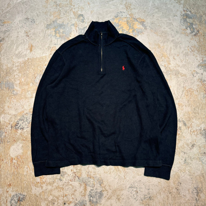 旧衣POLO by Ralph Lauren/ POLO拉尔夫劳伦/半拉链针织毛衣/尺寸L