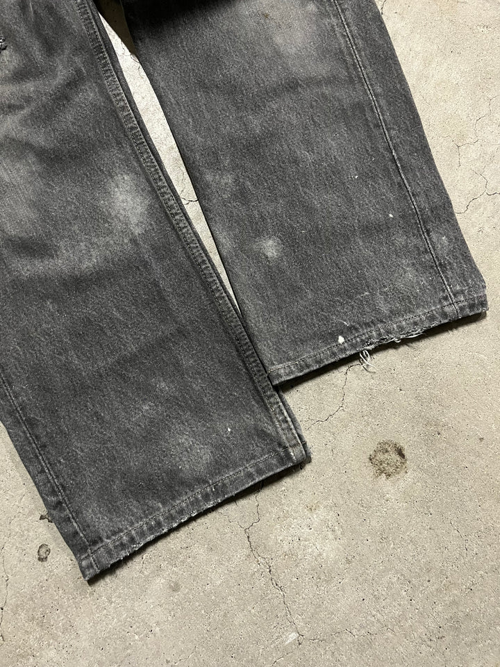 #MA12 Used clothing 90's Levi's/Black Denim Pants/Black Denim Pants/501/MADE IN U.S.A/Actual size 32 x 27
