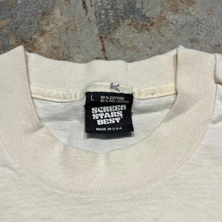 #4460 古着 SCREEN STARS BEST/short sleeve t-shirt Tee/半袖シャツ/シングルステッチ/90's/MADE IN U.S.A/サイズL