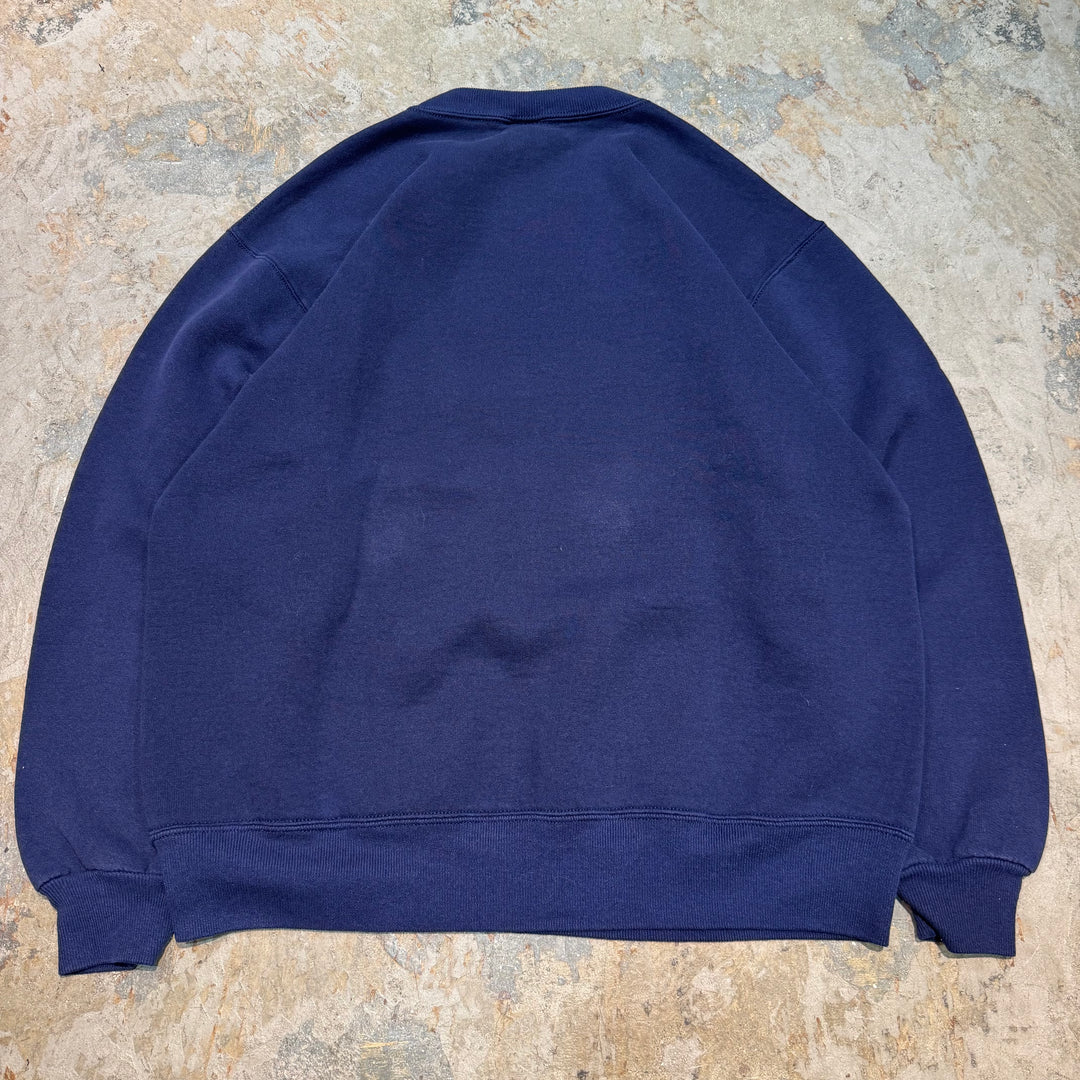 古着 USA製 90's~ RUSSELLATHLETIC/ ラッセル アスレチック/ クルーネックブランクスウェット/ 無地/ Vガゼット/ サイズL