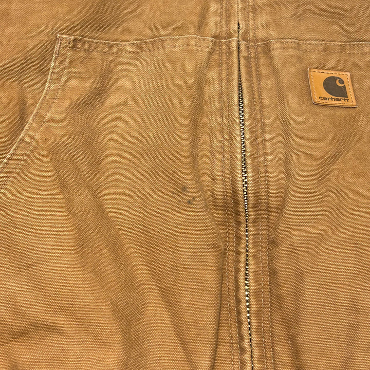 Used clothing carhartt/ Carhartt/ Active jacket/ Duck fabric/ Plain/ Padded/ Size L