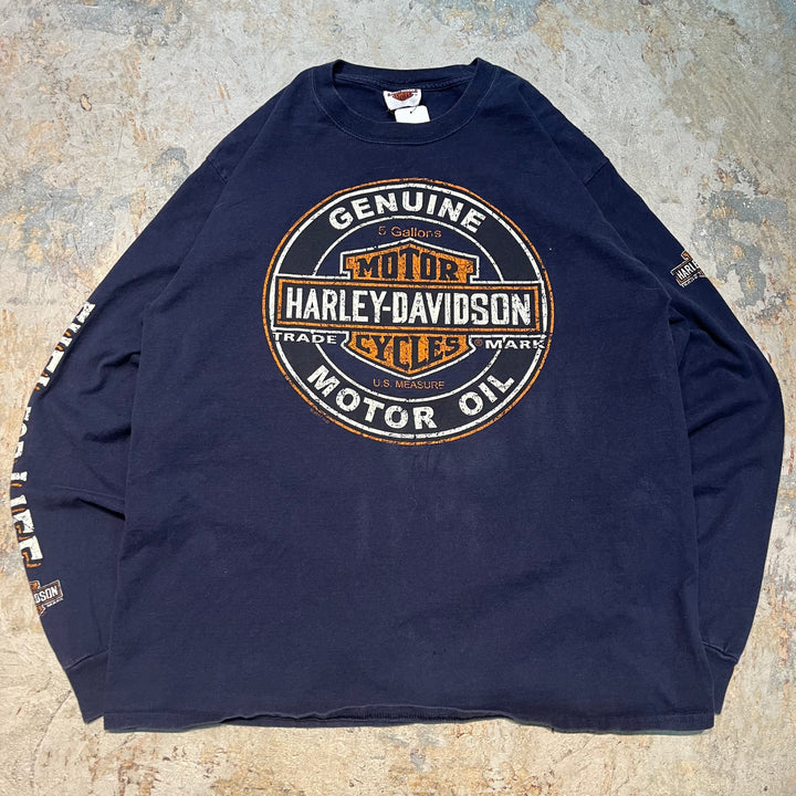 古着 Harley-Davidson/ハーレーダビッドソン/ プリントロングTシャツ/ サイズL