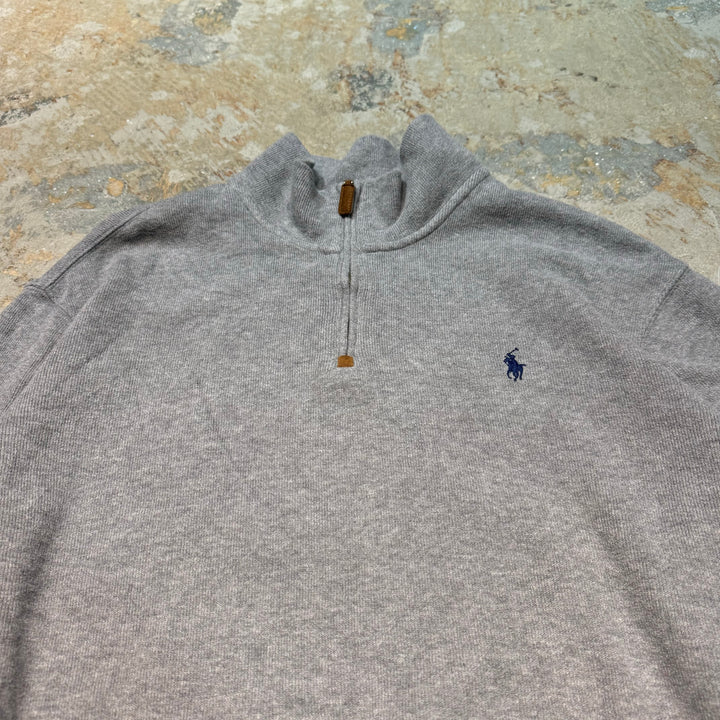 旧衣POLO by Ralph Lauren/ POLO拉尔夫劳伦/半拉链针织毛衣/尺寸L