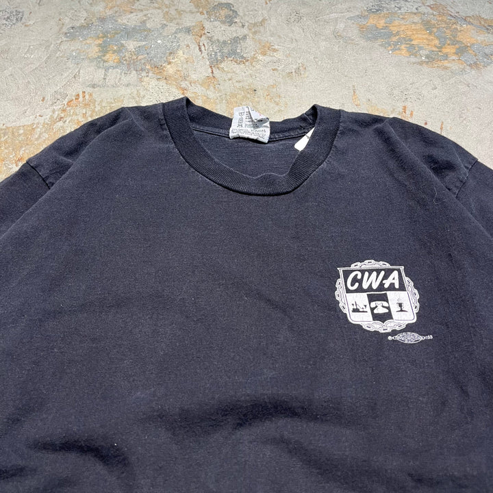 Second-hand Clothing CWA/New Jersey Administrative Agency/"we are ready!"/printed T-shirt/size L