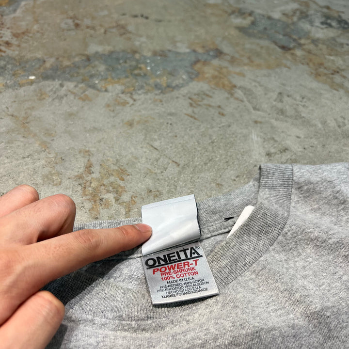 古着 USA製 90's ONEITA/オニータ/パナビジョン/企業系/ヴィンテージ シングルステッチ プリントTシャツ/サイズL相当