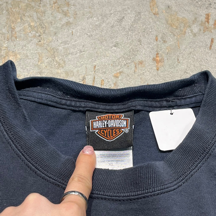 古着 Harley-Davidson/ハーレー ダビッドソン バージニア・ビーチ プリントTシャツ サイズXL