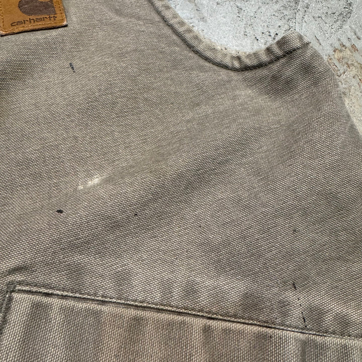 古着 USA製 Carhartt/ カーハート/ ダックベスト/ ダック地/ 裏地ボア/ サイズM