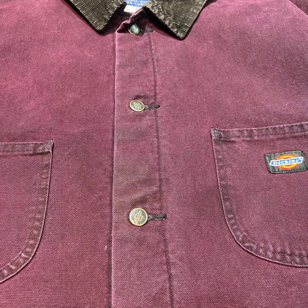 Used clothing 90's~ Dickies/ Dickies / Coverall / Duck jacket / Blanket lined / Corduroy collar / Size XXL