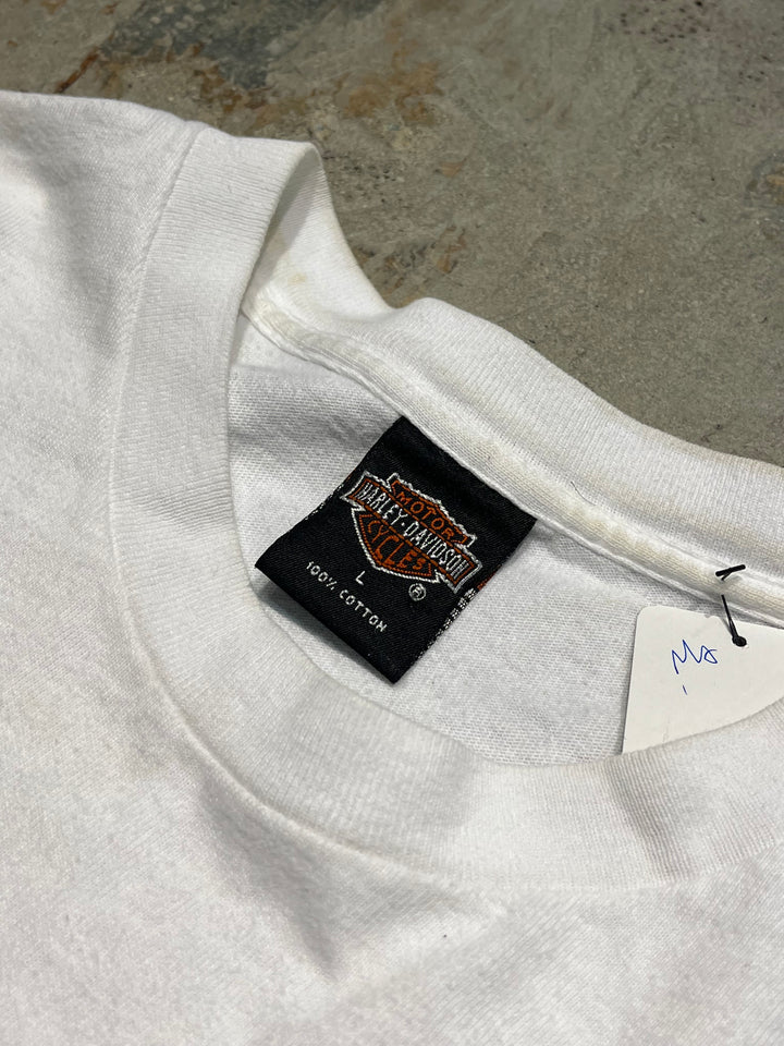 #MA129 Vintage 98의 미국 만든 Harley-Davidson / 빈티지 싱글 스티치 티셔츠 / 크기 L