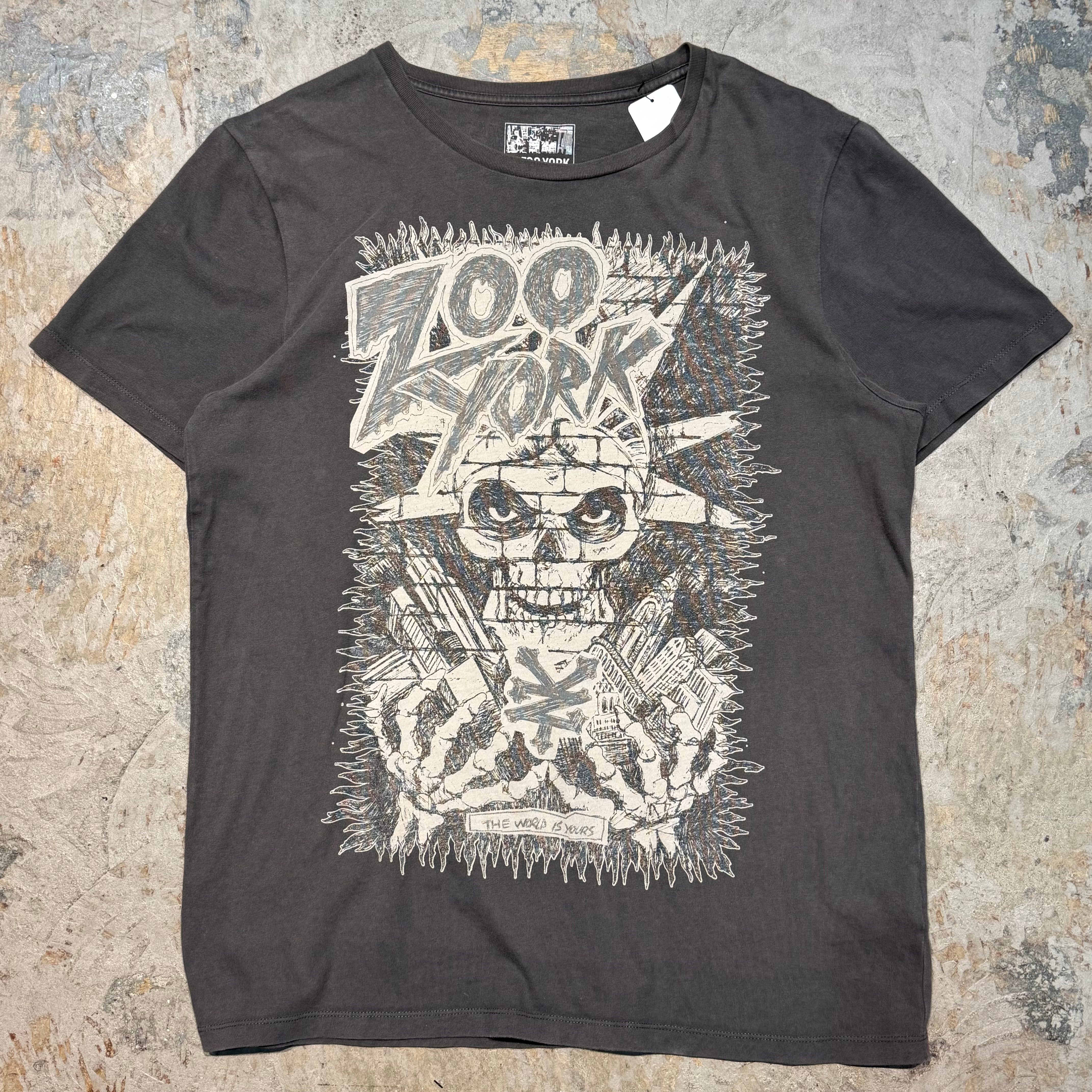 zooyork ズーヨーク　tシャツ 人気の黒tシャツ フェード　古着 zooyork ズーヨーク tシャツ 人気の黒tシャツ フェード 古着
