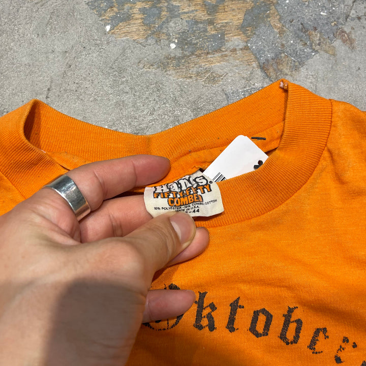 #4828 古着 70's~ Hanes/ヘインズ/ミンスター オクトーバーフェスト クラシック 10km マラソン/USA製/Tシャツ/ヴィンテージ/シングルステッチ/サイズL