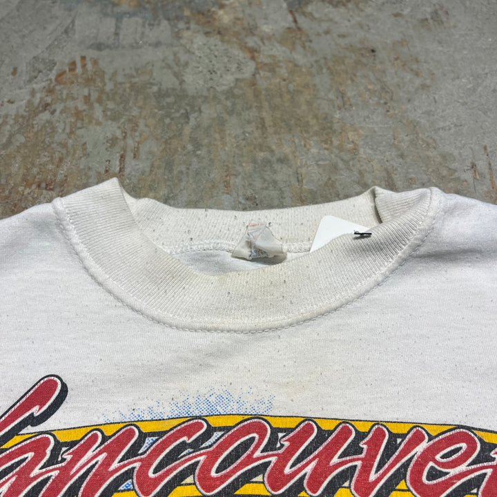 古着 バンクーバー・カナックス/ホッケーチーム/NHL/ヴィンテージ シングルステッチ プリント Tシャツ/サイズM-L相当