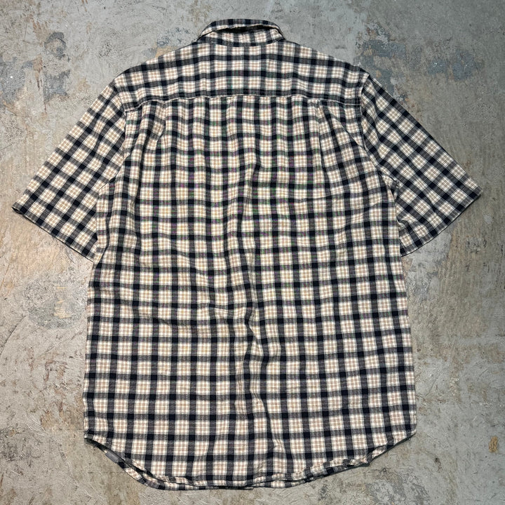 Used clothing carhartt/Carhartt/Button-down short sleeve shirt/Checked pattern/Size L