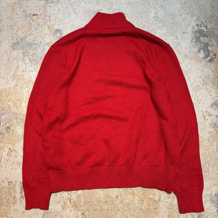 Ralph Lauren의 중고 의류 폴로/하이 버튼 니트 스웨터/크기 L