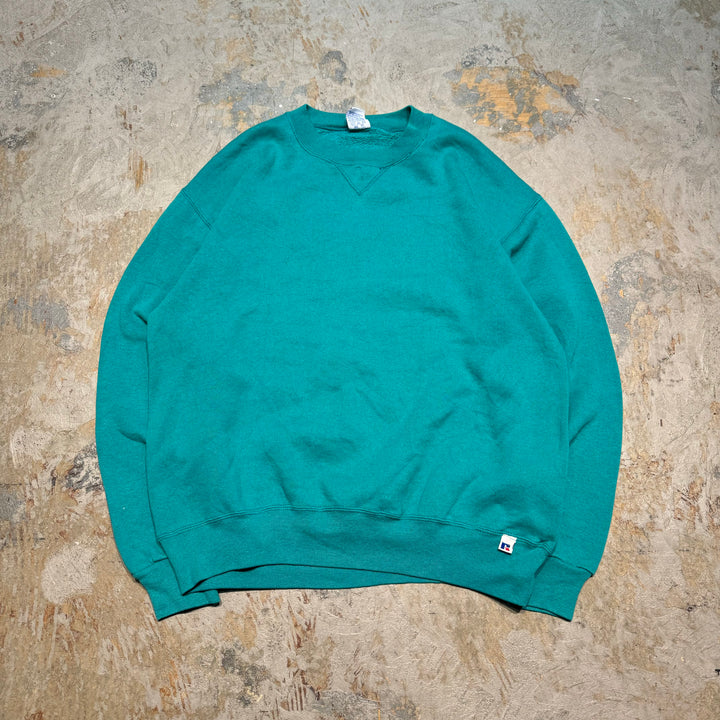 Used clothing 90's~ RUSSELLATHLETIC/Russell Athletic/Blank Crew Neck Sweat/Plain/Size L