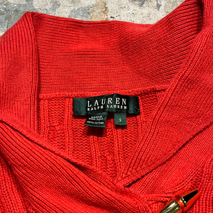 #3616古着/ラルフローレン/POLObyRalphLauren/ショールカラーニット/100%コットン/サイズS