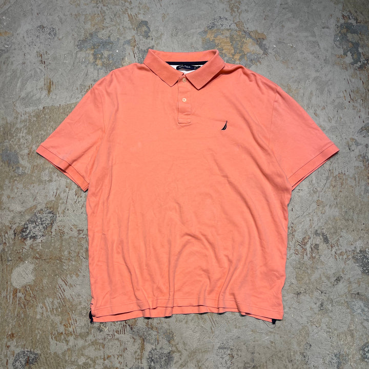 #4360 빈티지 Nautica/S/S 폴로 셔츠/짧은 슬리브 폴로 셔츠/크기 XL