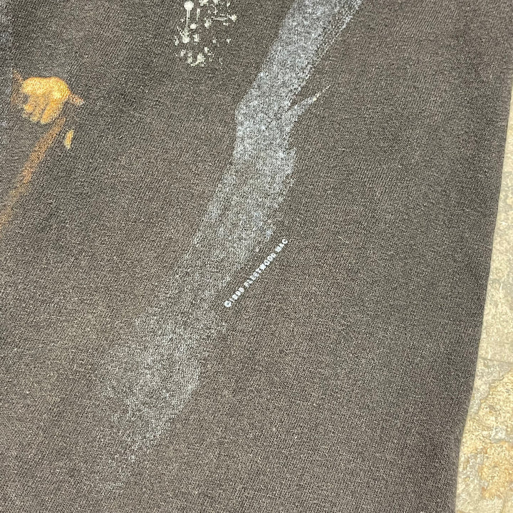 중고 의류 98 's USA Made Hanes / Hanes / Fleetwood Mac / 빈티지 싱글 스티치 밴드 티셔츠 / 크기 L