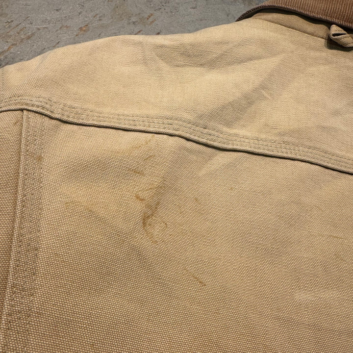 Used clothing Carhartt/ Tracker jacket/ Duck fabric/ Blanket lined/ Corduroy collar/ Equivalent to size S