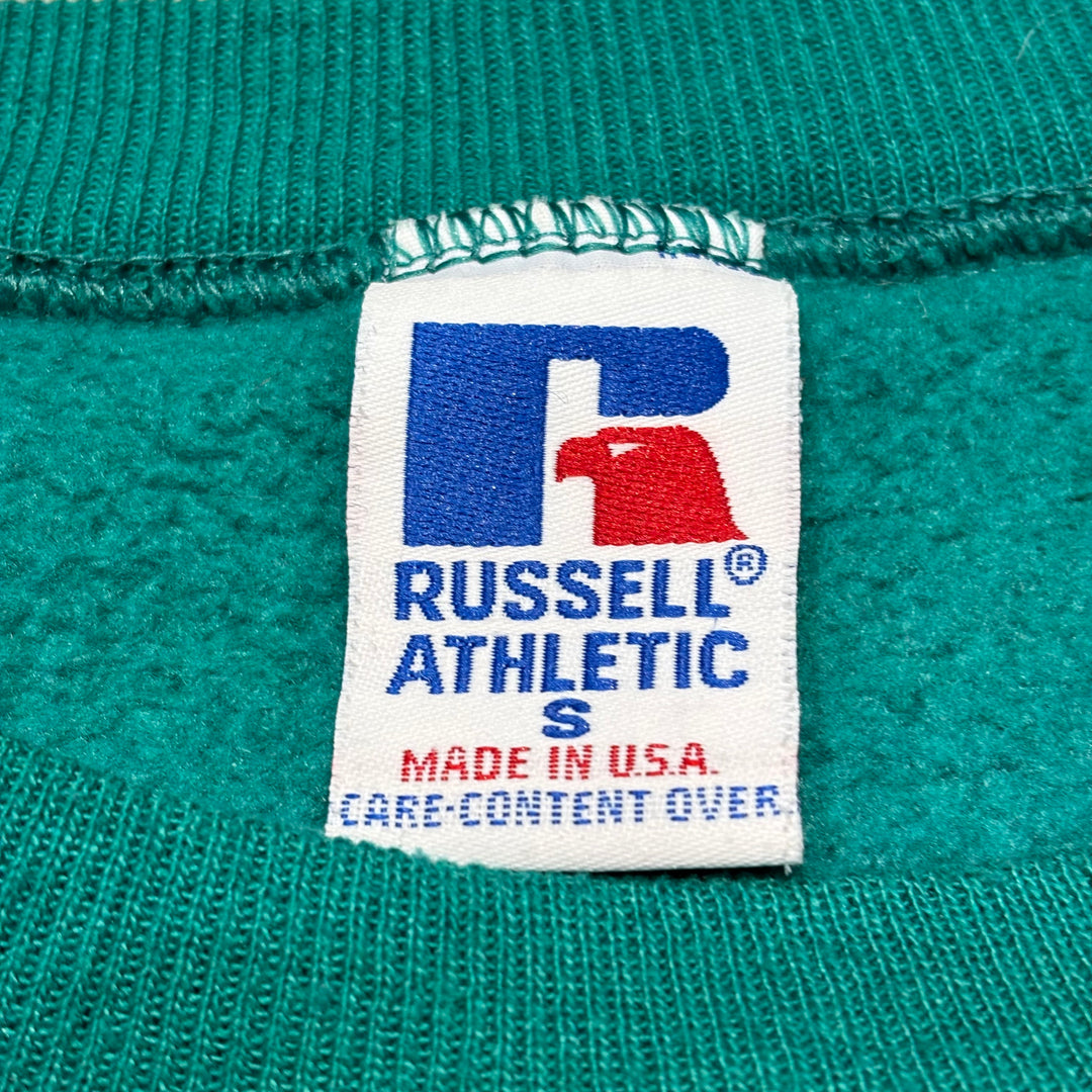 미국 80 년대 ~ Russell Athletic/ Russell Athletic/ Blank Crew Neck Sweatshirt/ Plain/ Front V Gusset/ Size S에서 만든 의류